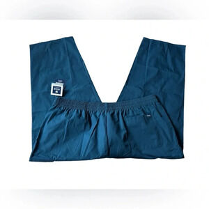 Adar Uniforms Scrub Bottoms Side Pockets Size 5X New Caribbean Blue